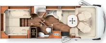 Grundriss Tag Carthago chic c-line I 4.9 LE L *MB*170 PS*4,5 to.