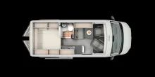 Grundriss Tag Carado Camper Van VW CV595 4x4 X-EDITION