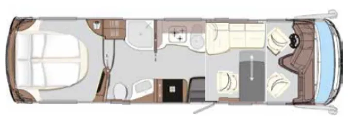 Grundriss Tag Concorde Charisma 910 MI *I. Hand*AHK*Hubstützen