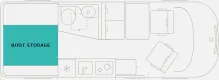 Grundriss Tag Tourne Select 6.0 6.0 Hochwertiger,kompakter Campervan