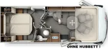 Grundriss Tag Carthago chic c-line I 5.0 QB Mercedes - POLAR PAKET !
