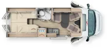 Grundriss Tag Malibu Van Comfort 640 LE charming GT skyview