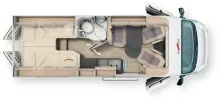Grundriss Tag Malibu Van First Class - Two Rooms 640 LE RB charming coupé