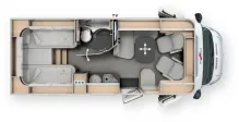 Grundriss Tag Malibu T 430 KB-LE lightweight 3.5t
