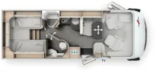 Grundriss Tag Malibu I 490 RB-LE comfort 4.2t Edition+