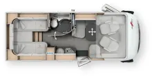 Grundriss Tag Malibu I 430 KB-LE comfort 4.2t