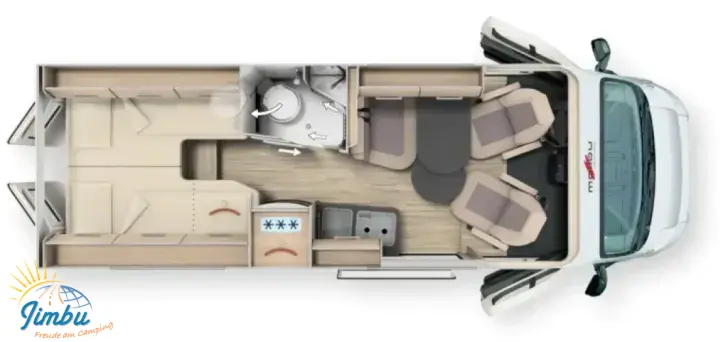 Grundriss Tag Malibu Van Comfort 640 LE