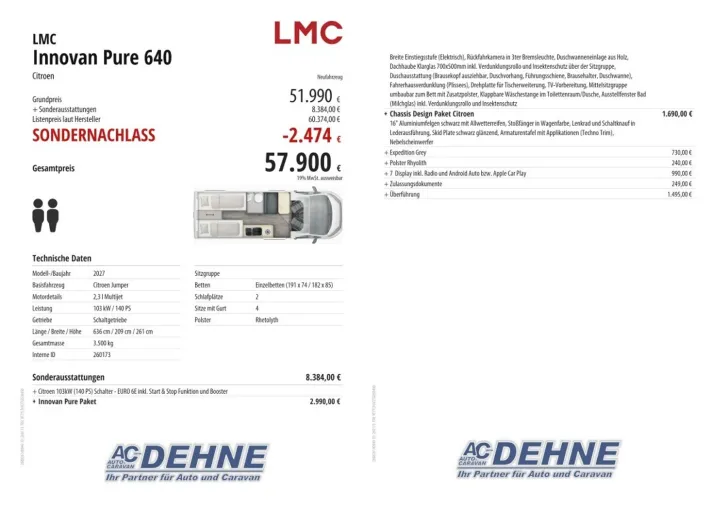 Fahrzeugbild LMC Innovan Pure 640 Citroen #3