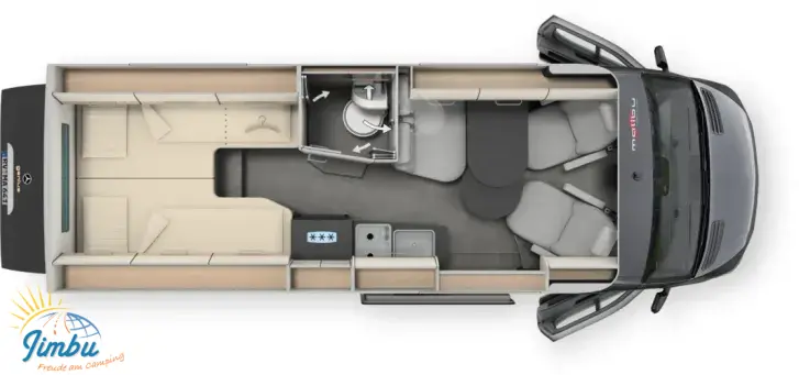 Grundriss Tag Malibu genius 641 LE performance 4x4