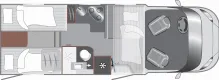 Grundriss Tag LMC Tourer Lift 70 H 663 G Fiat
