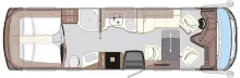 Grundriss Tag Concorde Charisma 860 LI * BarVers,Echtglas,Luxus-Sitze