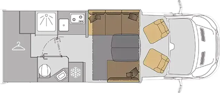 Grundriss Tag Mooveo Tei 70DH ALL-IN-ONE 3,5 t