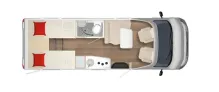 Grundriss Tag Bürstner Limited T 690 G Jahreswagen Garantie