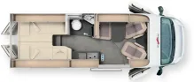 Grundriss Tag Malibu Van Relax 640 LE R ambition ACC, Radio 7, RFK, Automatik