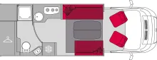 Grundriss Tag Pilote Pacific Evidence P696D Dachklima Solar SAT TV