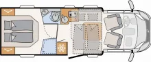 Grundriss Tag Dethleffs Just Camp Active T 7052 DBL