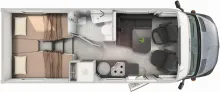 Grundriss Tag Hymer ML-T 580 Xperience Edition