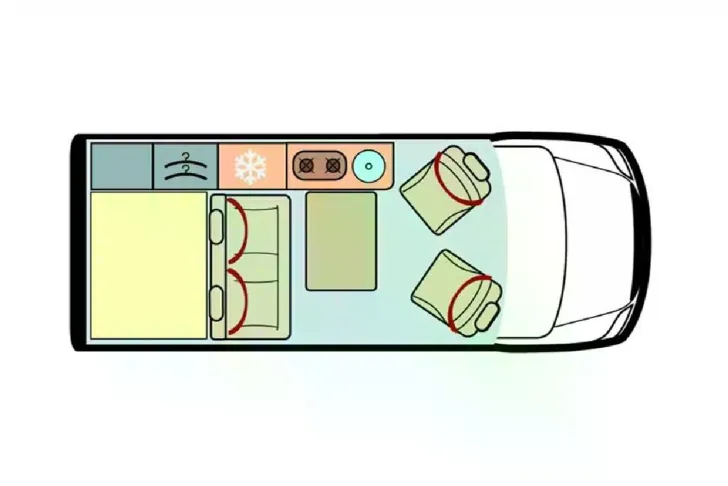 Grundriss Tag Mercedes-Benz Marco Polo 220 D Edition *LED*Assistenz-Pakete*