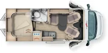 Grundriss Tag Malibu Van comfort 600 DB GT Strategic Buy (604)