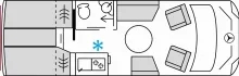 Grundriss Tag Bürstner Signature SMT 7.0 *NEUES MODELL*