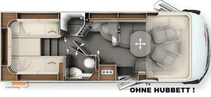 Grundriss Tag Carthago chic c-line I 4.9 LE Fiat