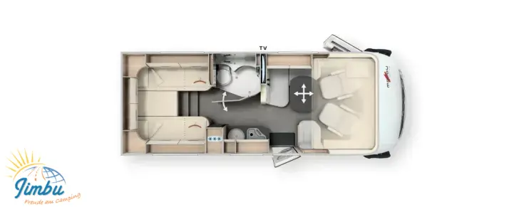 Grundriss Tag Malibu I 430 LE