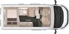 Grundriss Tag Knaus BoxStar 60 YEARS 540 ROAD Peugeot