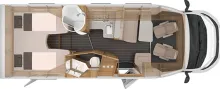 Grundriss Tag Knaus Sky TI 700 MEG Platinum Selection Klimaanlage