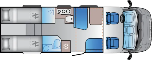 Tagesgrundriss Sun Living S 75 SL 20ED Tagesgrundriss Sun Living S 75 SL 20ED