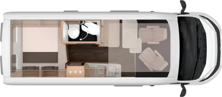 Grundriss Tag Knaus BoxLife PLATINUM SELECTION 600 DQ Modell 2027