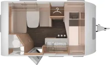 Grundriss Tag Knaus Sport 400 QD