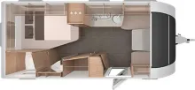 Grundriss Tag Knaus Südwind 60 YEARS 500 UF Vollausstattung!