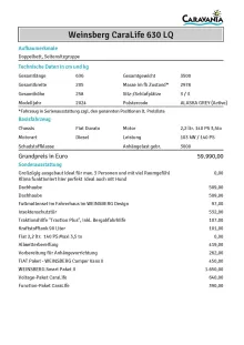 Fahrzeugbild Weinsberg CaraLife 630 LQ minus 14433,-  kein Mietwagen #11