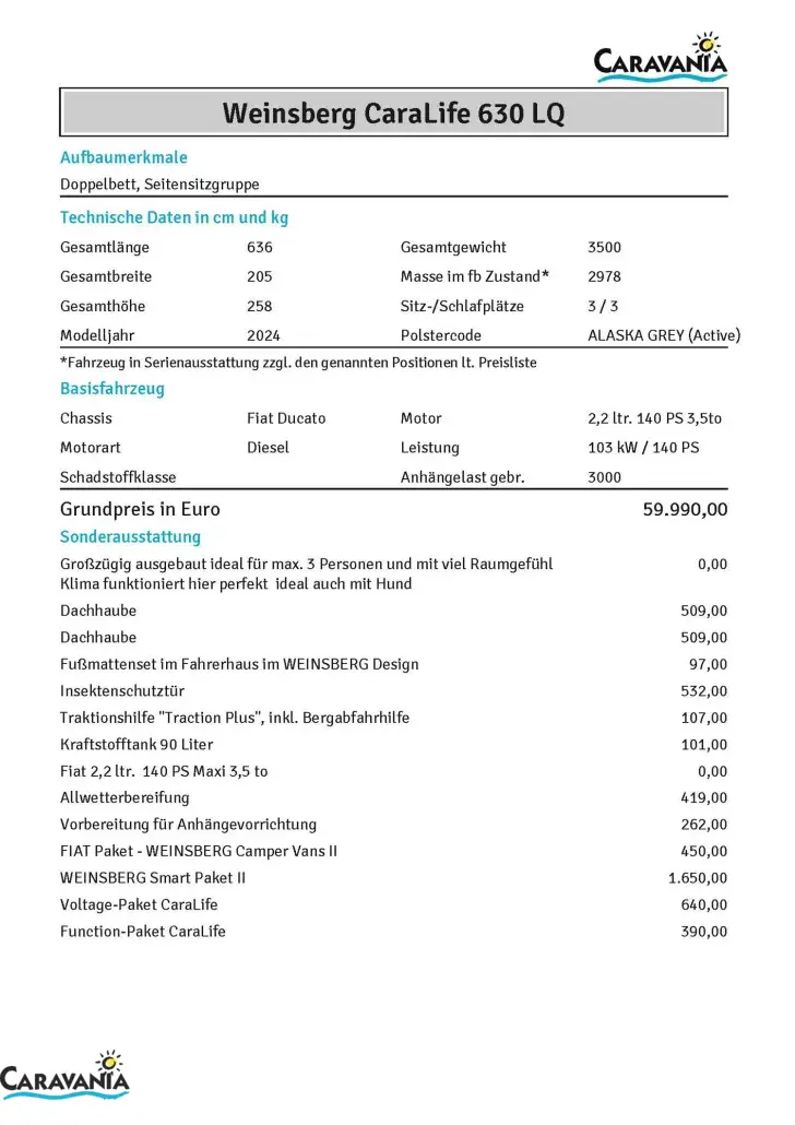 Fahrzeugbild Weinsberg CaraLife 630 LQ minus 14433,-  kein Mietwagen #11