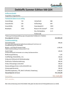 Fahrzeugbild Dethleffs Summer Edition 500 QSK *2026* #12