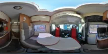 360° Innenansicht Chausson Twist 08 Motorradbühne, top gewartet