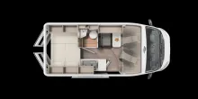 Grundriss Tag Carado Camper Van Peugeot CV540
