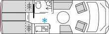 Grundriss Tag Bürstner Signature SFT 7.0 *VERFÜGBAR AB JANUAR 2027*
