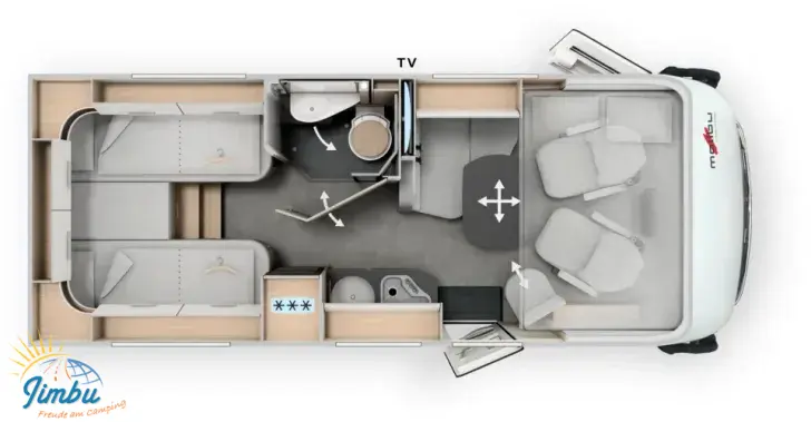 Grundriss Tag Malibu I 441 KB-LE comfort 4.2t