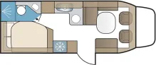 Grundriss Tag Kabe Travel Master Novum 750 LXL Heavy SAT+TV/AHK