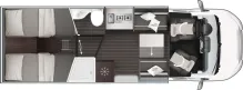 Grundriss Tag Roller Team Zefiro 287 P ACC*TV-WIFI*LITHIUM*SOLAR*RFK*