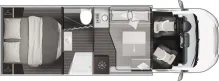 Grundriss Tag Roller Team Zefiro Power Edition 266 TL 180PS*LITHIUM*SOLAR*