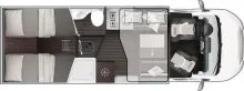 Grundriss Tag Roller Team Zefiro Power Edition 287 TL *ACC*WIFI*AUTOMATIK*