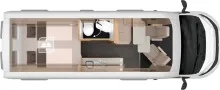 Grundriss Tag Knaus BoxTime 630 MX MJ27|LED|AHK|TV|NAVI|MARKISE