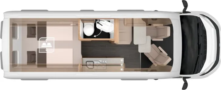 Grundriss Tag Knaus BoxTime 630 MX MJ27|LED|AHK|TV|NAVI|MARKISE