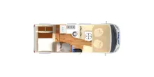 Grundriss Tag Hymer B-Klasse MC I 550 fast wie neu