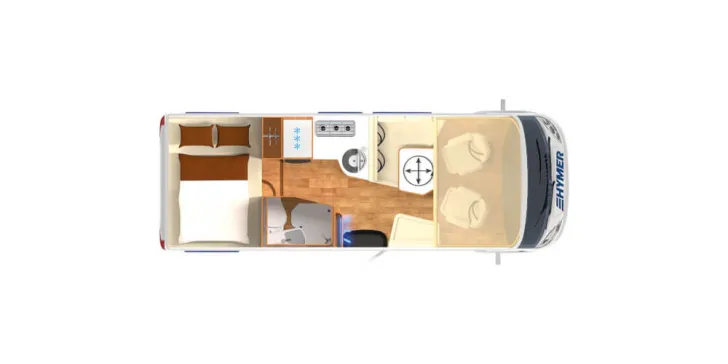 Grundriss Tag Hymer B-Klasse MC I 550 fast wie neu