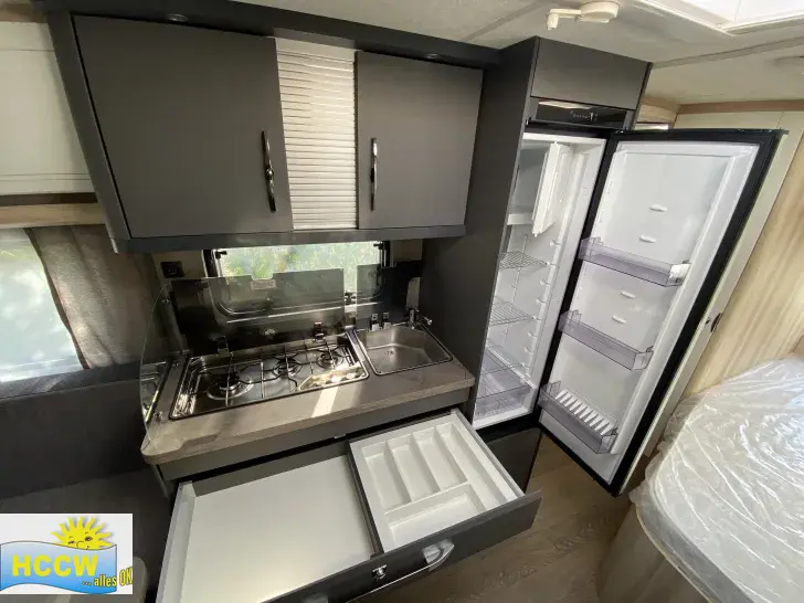 Küchen Hobby De Luxe 460 UFe IC-Line inkl. Mover & ETS