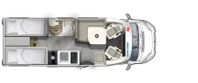 Grundriss Tag Eura Mobil Profila T 660 EB Automatik * 140 PS * Mondial+