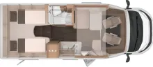 Grundriss Tag Knaus L!VE WAVE PLATINUM SELECTION 650 MEG